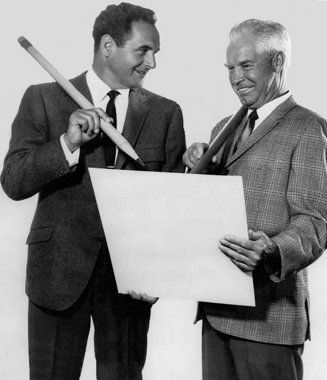 William Hanna and Joseph Barbera, creators of Tom and Jerry, in 1965